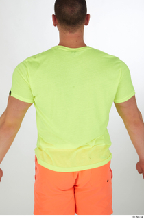 Joel dressed sports upper body yellow t shirt 0005.jpg